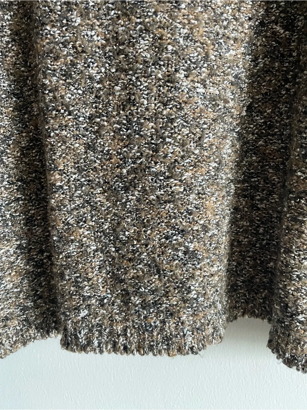 Vintage 90s Knit Street Crewneck Sweater Brown Textured Lightweight Coastal M
